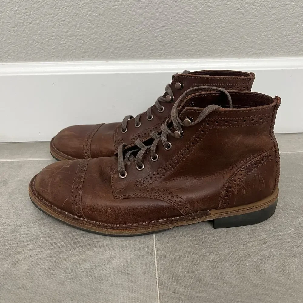 Danner Jack II Mens 9.5 Wide 2E BrownChukka Ankle BLeather Lace Up Boot Shoes